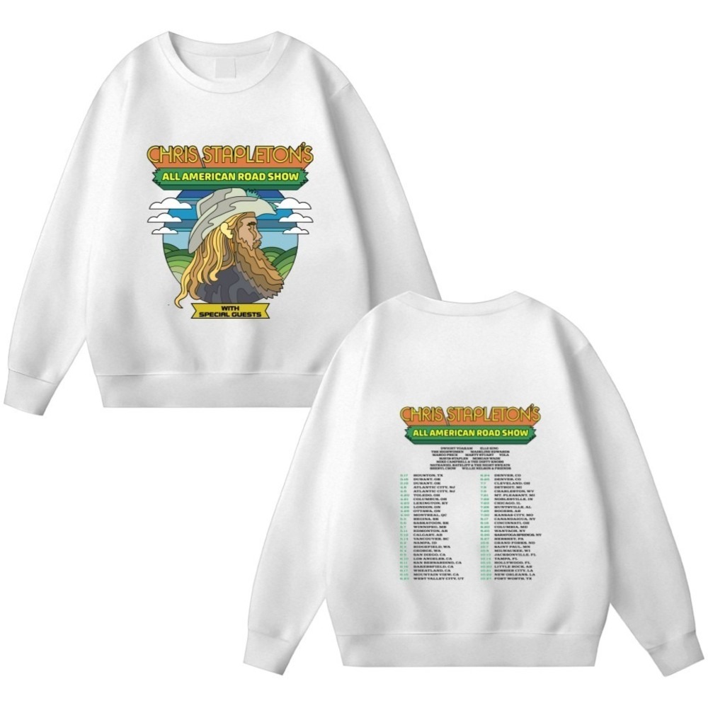 Chris Stapleton American Road Show Tour 2 Sided Sweatshirts
